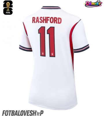 Anglie Marcus Rashford #11 Dámské Domácí Dres MS 2026 Krátký Rukáv